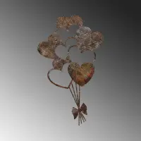 Dekorace RUSTY Heart 1 ASIRGROUP (foto 7)