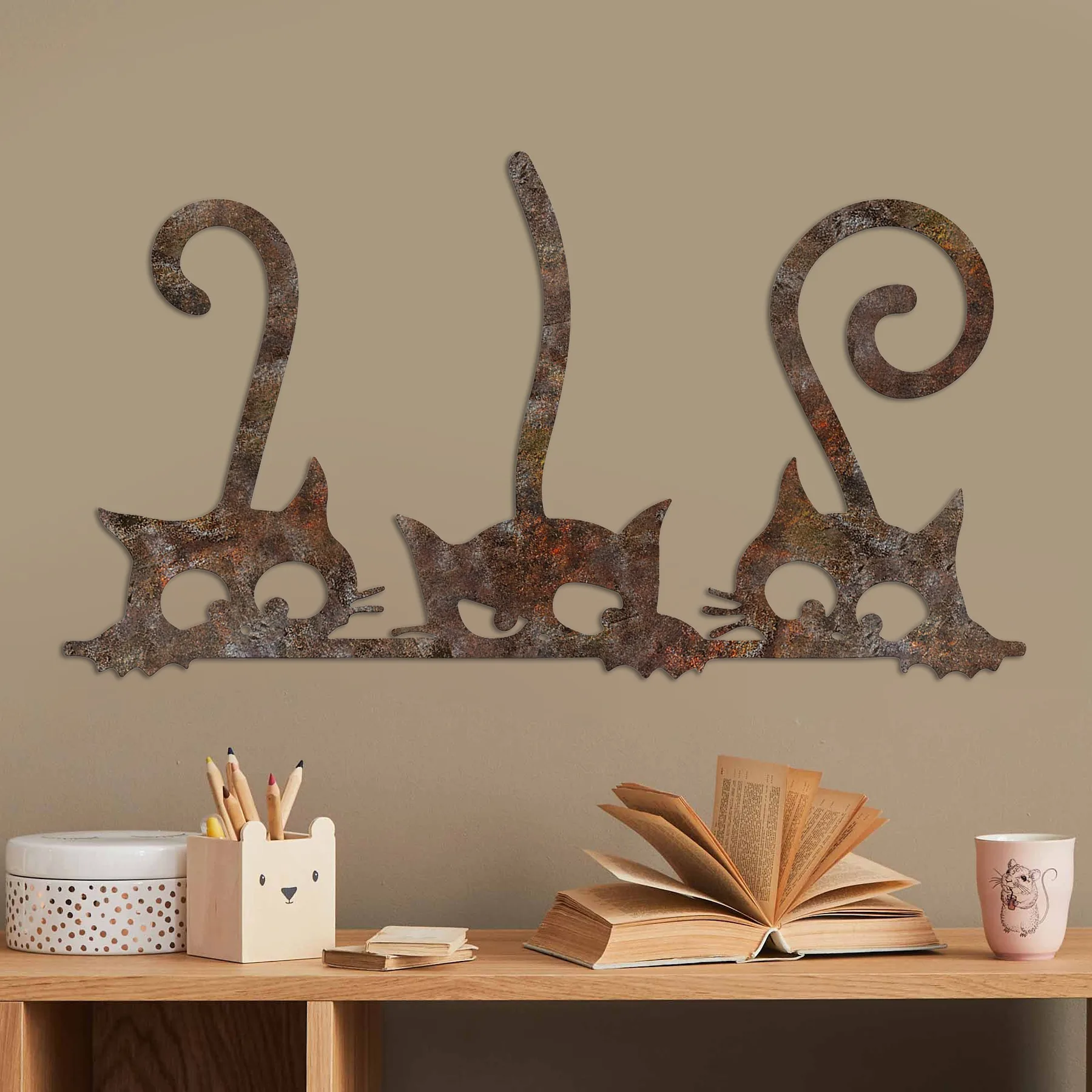 Dekorace RUSTY Cats 1 ASIRGROUP