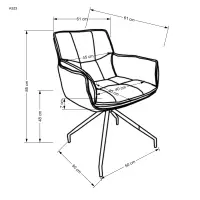 Jídelní židle K523 Halmar (foto 15)