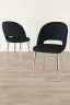 Jídelní židle PANE – Set 4 ks / Antracitová / Stříbrná ASIRGROUP