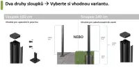KETER Hliníkový sloupek k plotu Rojaplast (foto 101)