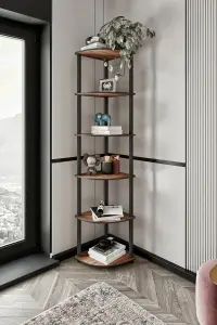 Knihovna BOOKCASE 5 Corner ASIRGROUP (foto 30)