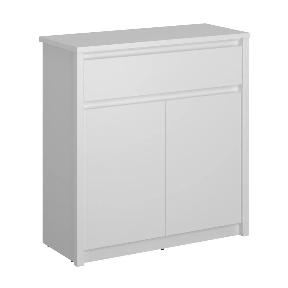 Komoda 2D1S, bílá, ERODIN Kondela