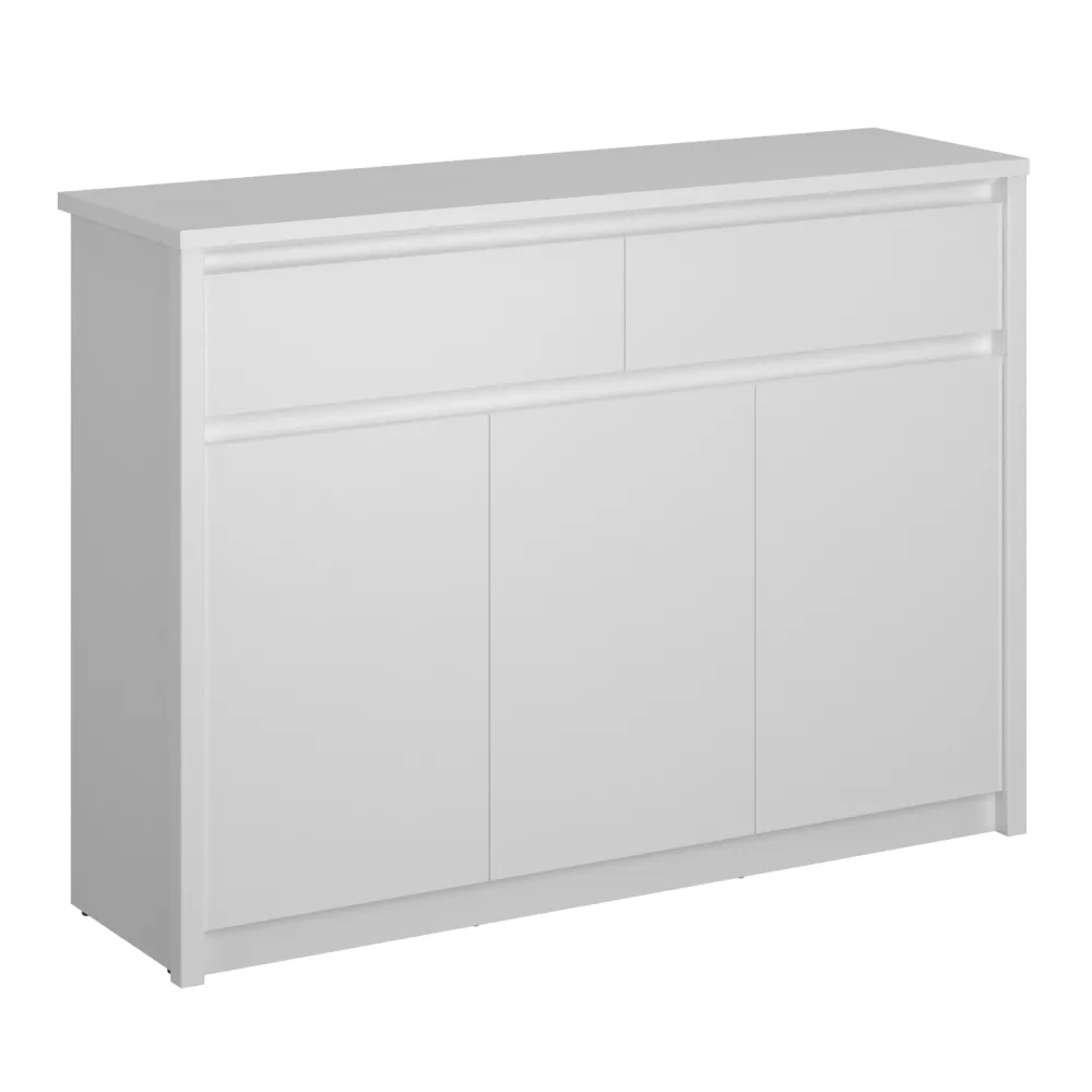 Komoda 3D2S, bílá, ERODIN Kondela