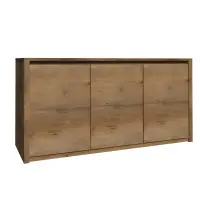 Komoda, dub lefkas tmavý, MONTANA K3D Kondela