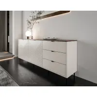 Komoda, kašmír/dub castello, EYCO 2D3S Kondela (foto 6)