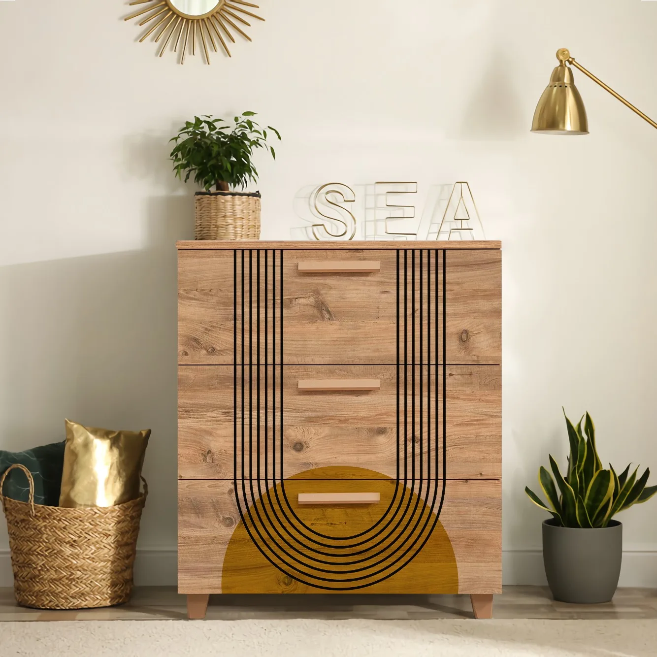 Komoda LEVA – Gravis Sun / Borovice ASIRGROUP