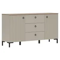 Komoda, šedohnědá Taupe/dub silverjack, DOMCA 2D3S Kondela