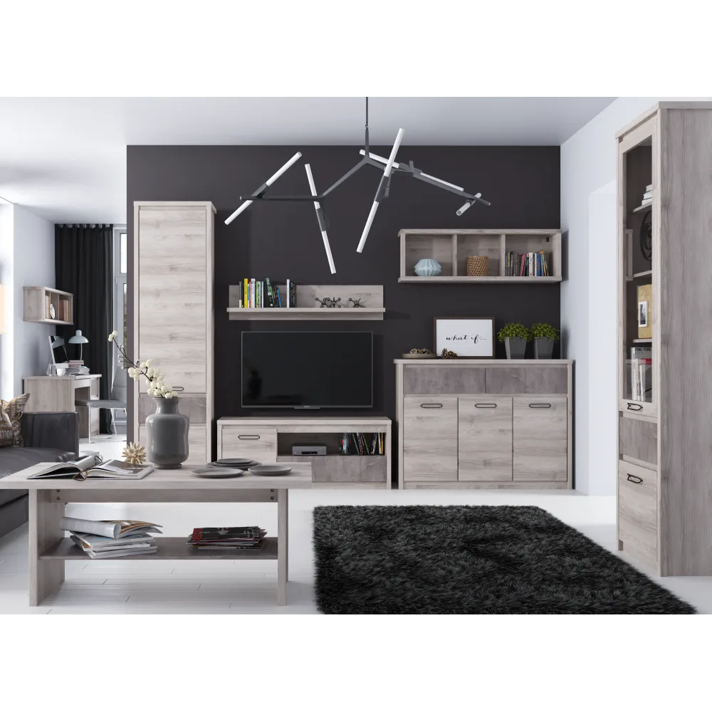 Konferenční stolek 120, kaštan nairobi/onyx, JESI NEW Kondela