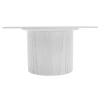 Konferenční stolek, bílý mramor/MDF, průměr 80 cm, MAHIR TYP 1 Kondela (foto 6)