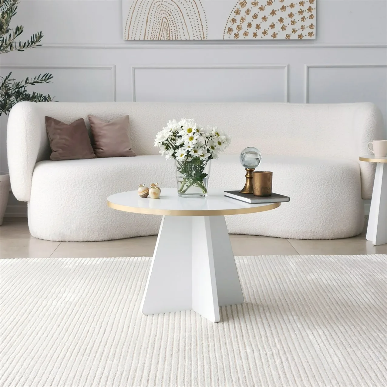Konferenční stolek MUSHROOM White v2 ASIRGROUP