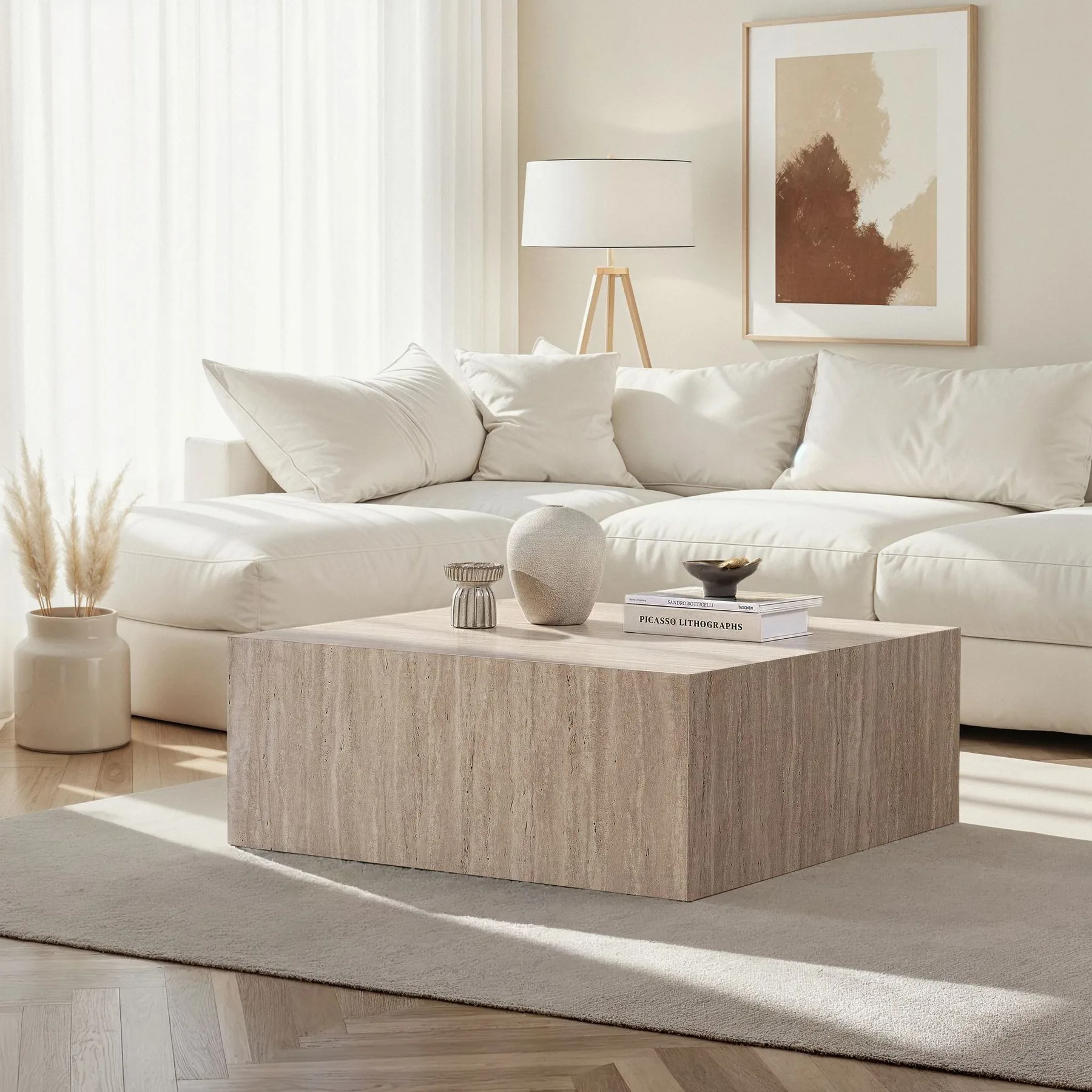 Konferenční stolek PRIZMA – Travertine ASIRGROUP