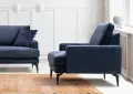 Křeslo ušák PAPIRA – Armchair / Tmavě modrá ASIRGROUP
