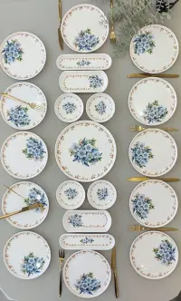 Kuchyňské doplňky FLOWER Blue 21 (set 21 ks) ASIRGROUP
