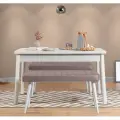 Lavice COSTA (set 3 ks) – Set 3 ks / Bílá / Šedá ASIRGROUP
