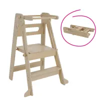Montessori skládací učící věž, přírodní, URIAN Kondela