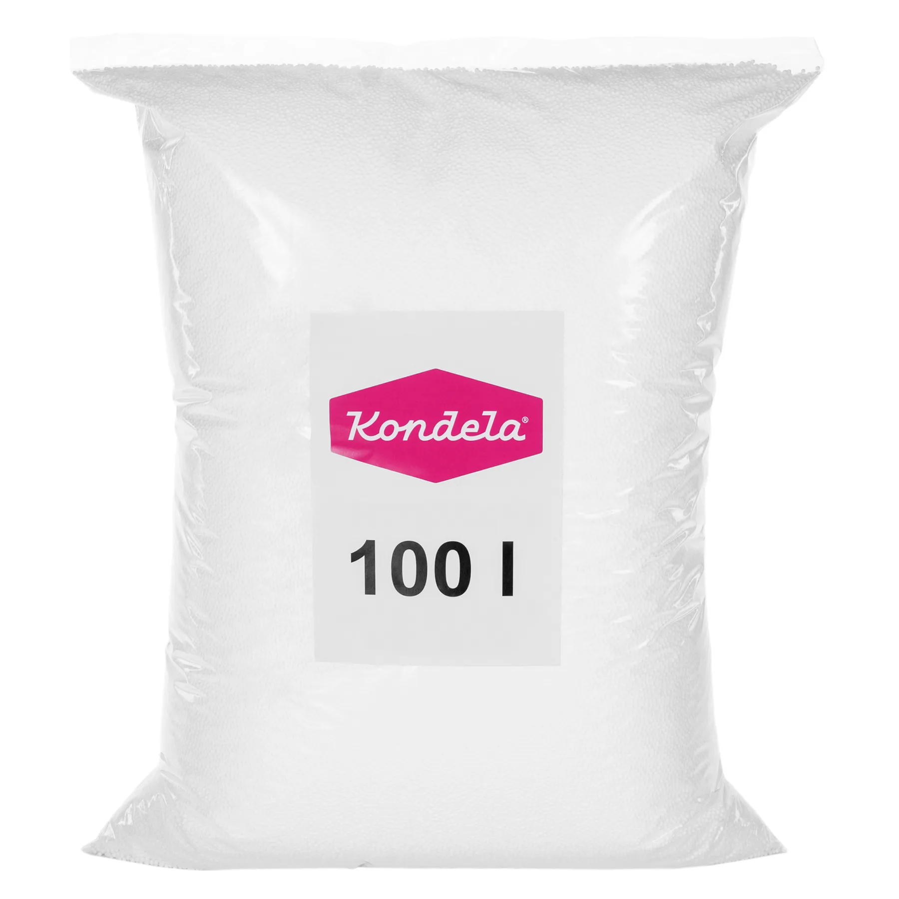Náplň do sedacích vaků, EPS polystyrénové kuličky, balení 100 l Kondela