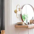 Nástěnná lampa JEWEL – Zlatá / 10560 ASIRGROUP