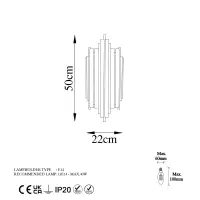 Nástěnná lampa REIS ASIRGROUP (foto 284)