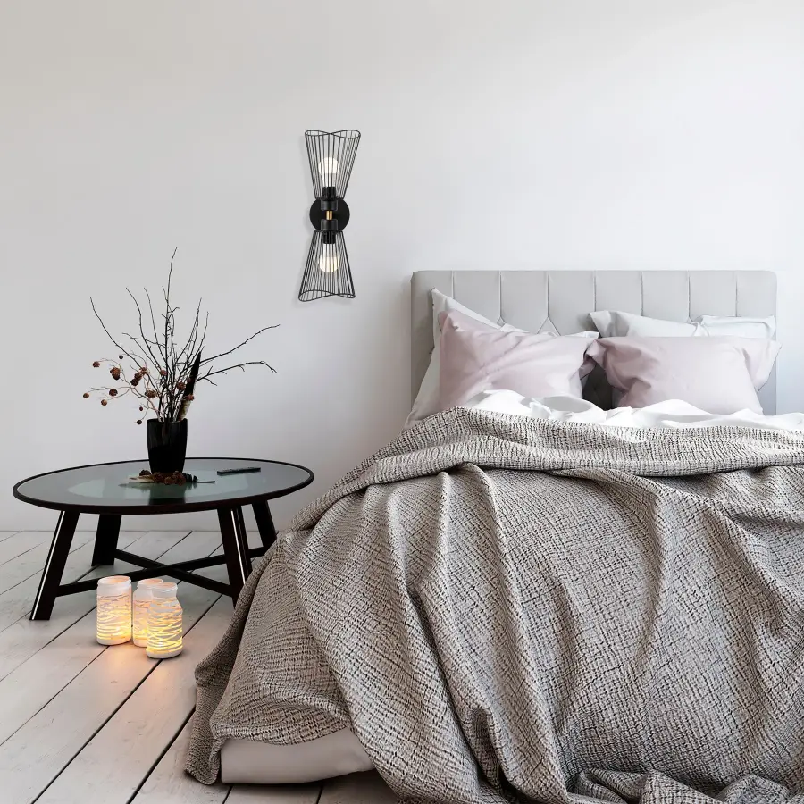 Nástěnná lampa ZEYNO – Černá ASIRGROUP