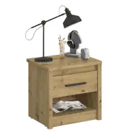 Noční stolek 1S, dub artisan, AIRON Kondela (foto 5)