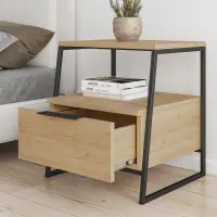 Noční stolek PAL Oak v2 ASIRGROUP (foto 2)