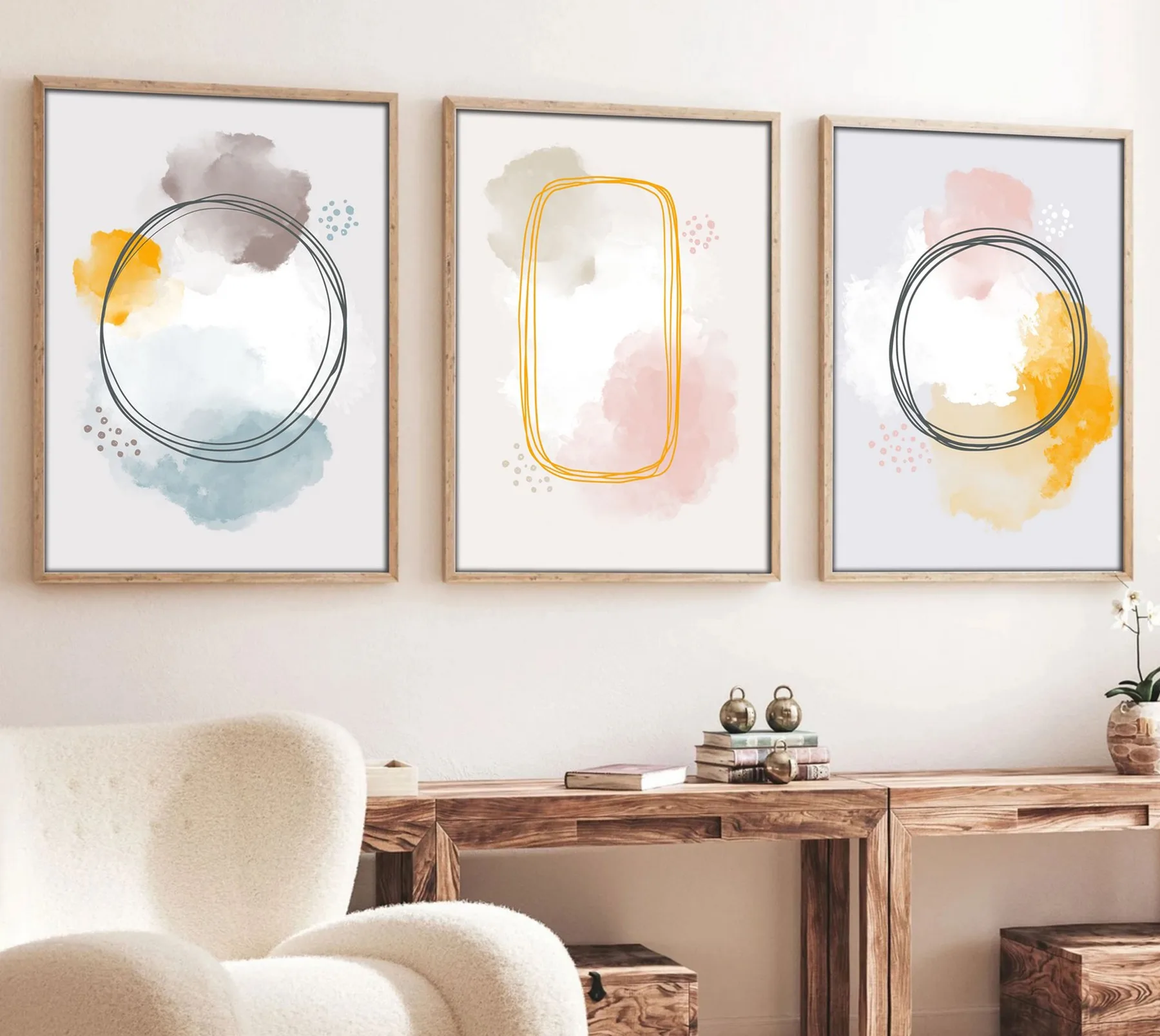Obraz HUHU125 (set 3 ks) 70x50 cm ASIRGROUP