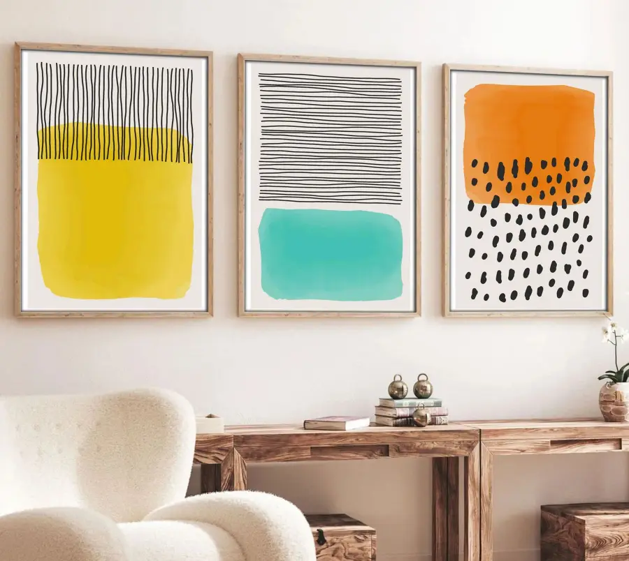 Obraz HUHU136 (set 3 ks) 70x50 cm ASIRGROUP