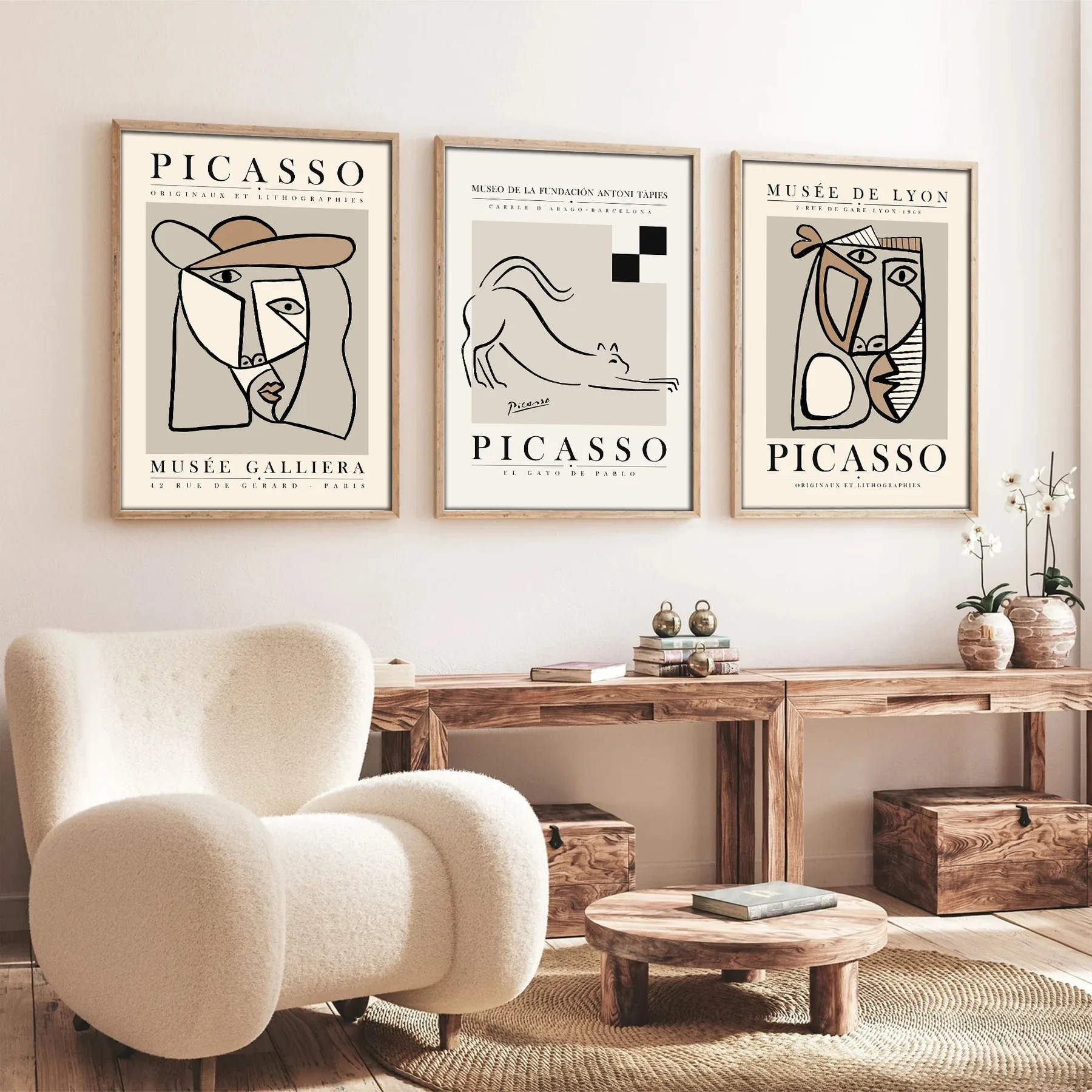 Obraz HUHU254 (set 3 ks) 50x70 cm ASIRGROUP