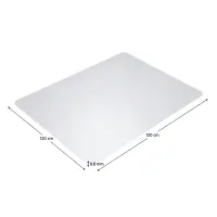Ochranná podložka pod židli, transparentní, 120x120 cm, 0,8 mm, ELLIE NEW TYP 8 Kondela (foto 6)