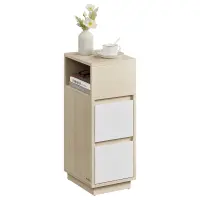 Odkládací stolek 25x30x65cm, mdf, bělený dub, ANT-E1065 BUK Autronic