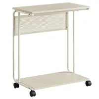 Odkládací stolek 55x32x66cm, mdf, bělený dub, AKF-E1012 CRM Autronic