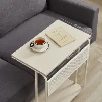 Odkládací stolek 55x32x66cm, mdf, bělený dub, AKF-E1012 CRM Autronic (foto 4)