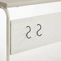 Odkládací stolek 55x32x66cm, mdf, bělený dub, AKF-E1012 CRM Autronic (foto 6)