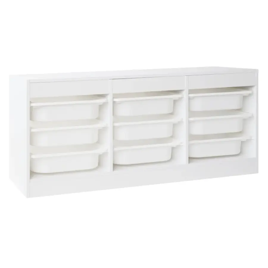 Organizér s úložnými boxy TRIMAL NEW – Bílá Kondela