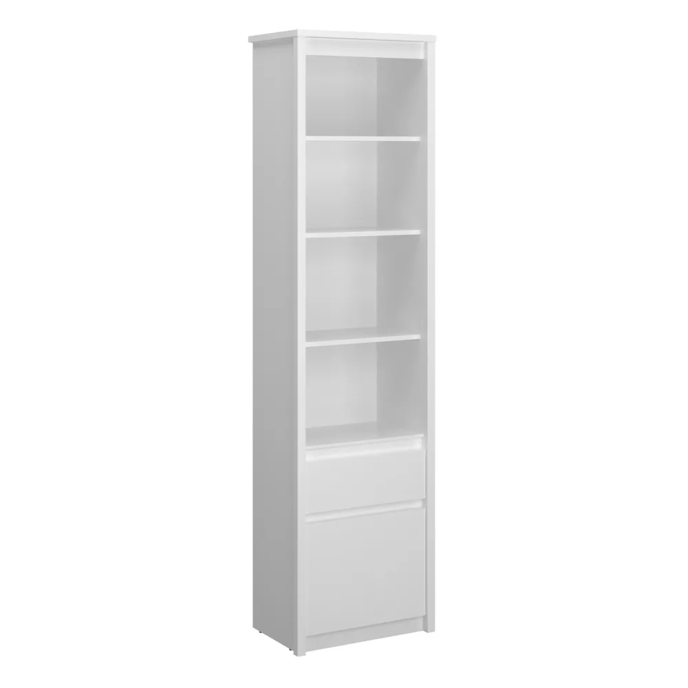 Otevřený regál 1D1S, bílá, ERODIN Kondela