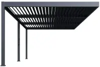 Bioklimatická pergola ke stěně INTRO DUO 4x4 m Rojaplast (foto 121)