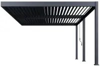 Bioklimatická pergola ke stěně INTRO DUO 4x4 m Rojaplast (foto 144)