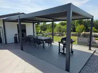 Bioklimatická pergola INTRO DUO 4x4 m Rojaplast (foto 117)