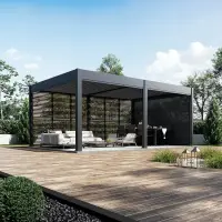 Bioklimatická pergola INTRO DUO 4x4 m Rojaplast (foto 175)
