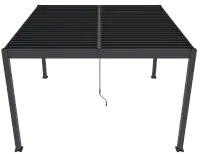 Bioklimatická pergola INTRO DUO 4x4 m Rojaplast (foto 247)