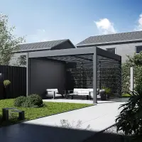 Bioklimatická pergola INTRO DUO 4x4 m Rojaplast (foto 249)