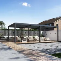 Bioklimatická pergola INTRO DUO 4x4 m Rojaplast (foto 289)