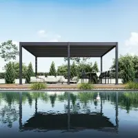 Bioklimatická pergola INTRO DUO 4x4 m Rojaplast (foto 329)