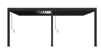 Bioklimatická pergola ke stěně INTRO PLUS 4x3 m Rojaplast (foto 138)