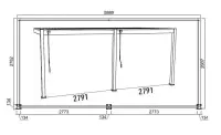 Bioklimatická pergola ke stěně INTRO PLUS 4x3 m Rojaplast (foto 147)