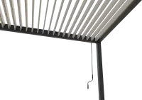Bioklimatická pergola ke stěně INTRO PLUS 4x3 m Rojaplast (foto 181)