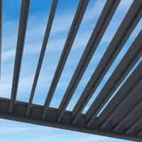 Bioklimatická pergola ke stěně INTRO PLUS 4x3 m Rojaplast (foto 107)