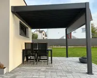 Bioklimatická pergola ke stěně INTRO PLUS 4x3 m Rojaplast (foto 132)