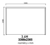 Pergola PANEL LAMELY zastínění fixní horizontální 1 m pro bioklimatickou Rojaplast (foto 139)